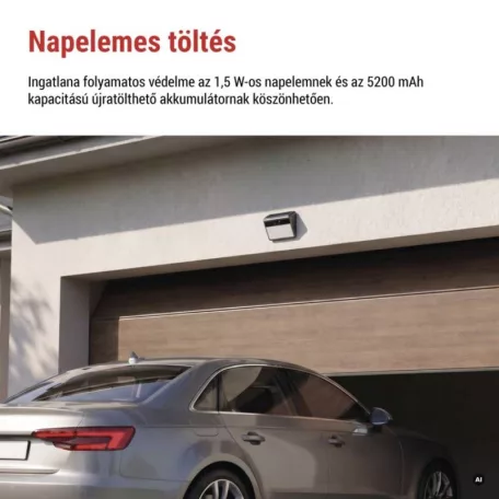 GoSmart IP-1100G WALL kültéri akkumulátoros kamera WiFi-vel és napelemmel