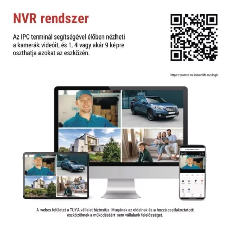 GoSmart IP-1100G WALL kültéri akkumulátoros kamera WiFi-vel és napelemmel