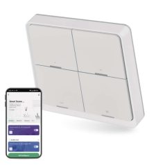   GoSmart Okos hordozható 4 funkciós szcenárió kapcsoló IP-2004ZW, ZigBee 3.0