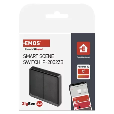 GoSmart Okos hordozható 2 funkciós szcenárió kapcsoló IP-2002ZB, ZigBee 3.0