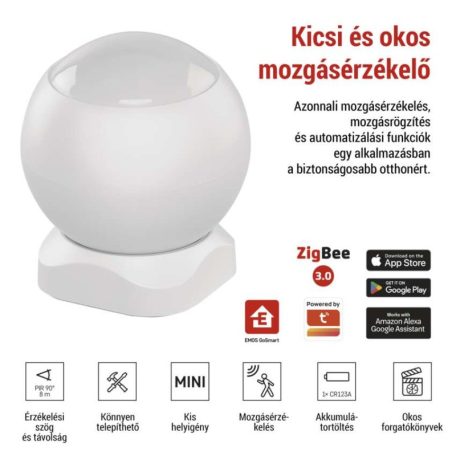 GoSmart PIR érzékelő (mozgásérzékelő) IP20, ZigBee