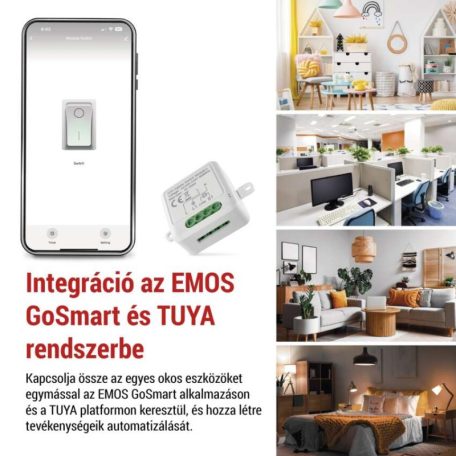 GoSmart kapcsolómodul IP-2103SZ, ZigBee, 1 csatornás (nem igényel N vezetéket)