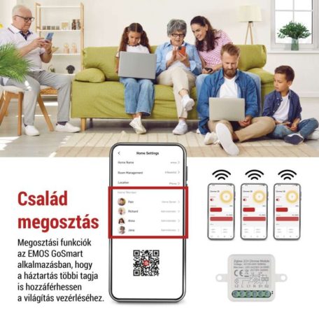 GoSmart fényerőszabályozó modul IP-2112DZ, ZigBee, 2 csatornás