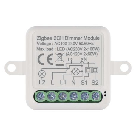 GoSmart fényerőszabályozó modul IP-2112DZ, ZigBee, 2 csatornás