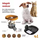 Pet Care állateledel adagoló, 4 L, fekete
