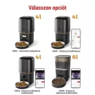 Pet Care állateledel adagoló, 4 L, fekete