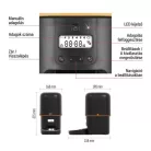 Pet Care állateledel adagoló, 4 L, fekete