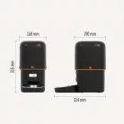 Pet Care állateledel adagoló, 4 L, fekete