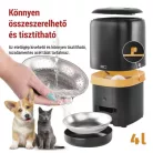 GoSmart állateledel adagoló Pet Care, 4 l, fekete, Wi-Fi
