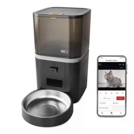GoSmart állateledel adagoló kamerával Pet Care, 6 l, fekete, Wi-Fi