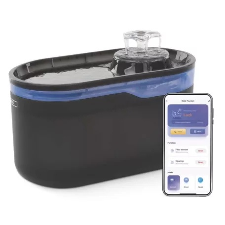 GoSmart háziállat itató Pet Care, 2,6 l, szürke, Wi-Fi