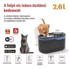 GoSmart háziállat itató Pet Care, 2,6 l, szürke, Wi-Fi