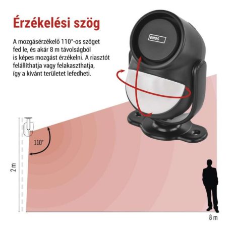 Riasztó mozgásérzékelővel EM‑125L PROTECTOR