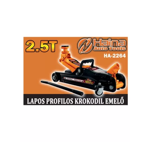 HAINA Kraftech 2,5T krokodil emelő ( professzionális ) Hidraulikus Krokodil Emelő 2,5Tonna "TUV-GS" 82-365mm - alacsony profilú emelő ültetett futóműves autókhoz