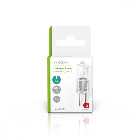 Halogén Izzó | 7 W | 85 lm | 2800 K | Meleg Fehér | Egyértelmű | A csomagolásban található lámpák száma: 2 db