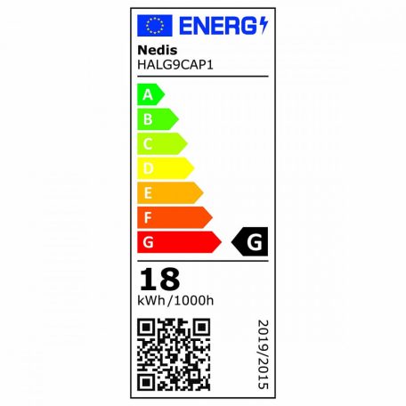 Halogén izzó G9 | 18 W | 160 lm | 2800 K | Meleg Fehér | Egyértelmű | A csomagolásban található lámpák száma: 2 db