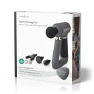 Sport Masszázs Pisztoly | Elemes Áramellátás | Beépített Lítium-ion | Újratölthető | 6 Masszázs Mód | USB Kábel | Szürke