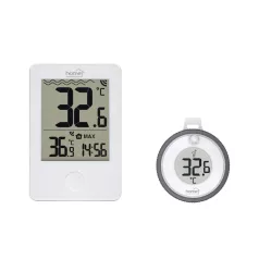   Home HCP60 vezeték nélküli úszó medence hőmérő, külső-belső hőmérséklet, min/max hőmérsékletek rögzítése, pontos idő, elemes működtetés