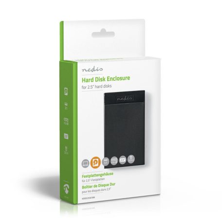 Merevlemez Ház | 2.5 " | SATA III 6 Gb/s | USB 3.1 Gen1 | USB Type-A | Műanyag