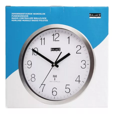 Rádió-Távirányítású Falióra 30 cm Analóg Bronz/Fehér