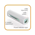 HOME HF 10T Kézi, tölthető ventilátorl,  10cm, türkiz, powerbankkal