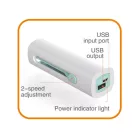 Home HF 10/T kézi, tölthető ventilátor, 10 cm-es lapátátmérő, 1200 mAh Li-ion akkumulátor, power bank funkció, visszahúzható lapát