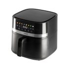 Home HGAF8 digitális air fryer, forrólevegős fritőz, 8 liter kapacitás, 2000 W, hőmérsékleti tartomány 80 – 200 °C