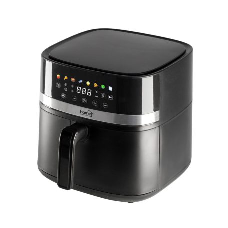 Home HGAF8 digitális air fryer, forrólevegős fritőz, 8 liter kapacitás, 2000 W, hőmérsékleti tartomány 80 – 200 °C