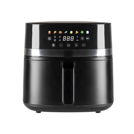 Home HGAF8 digitális air fryer, forrólevegős fritőz, 8 liter kapacitás, 2000 W, hőmérsékleti tartomány 80 – 200 °C