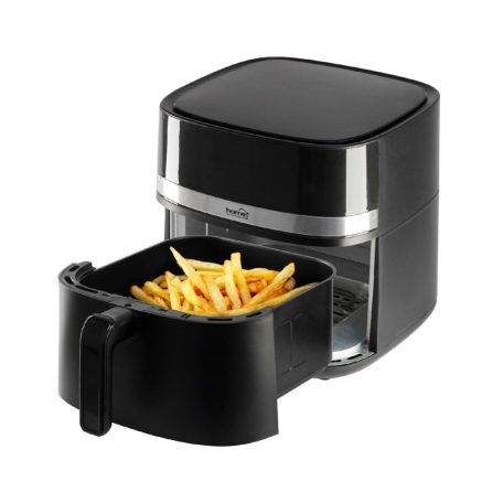 Home HGAF8 digitális air fryer, forrólevegős fritőz, 8 liter kapacitás, 2000 W, hőmérsékleti tartomány 80 – 200 °C