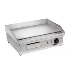   HOME HGAG30 plancha elektromos sütőlap, 3000 W, acél sütőlap, állítható hőmérséklet, olajgyűjtő fiók