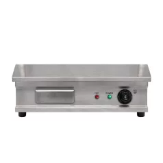  HOME HGAG30 plancha elektromos sütőlap, 3000 W, acél sütőlap, állítható hőmérséklet, olajgyűjtő fiók