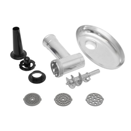 HOME HGHD1200 húsdaráló, 1200 W, rozsdamentes vágórostélyok, kés, és tálca, tartozék kolbásztöltő és kebbe készítő