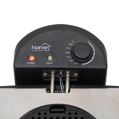 Home HGOLS4 olajsütő, 2000 W, max. 6 literes olajtartály, rozsdamentes készülékház, 3 sütőkosár