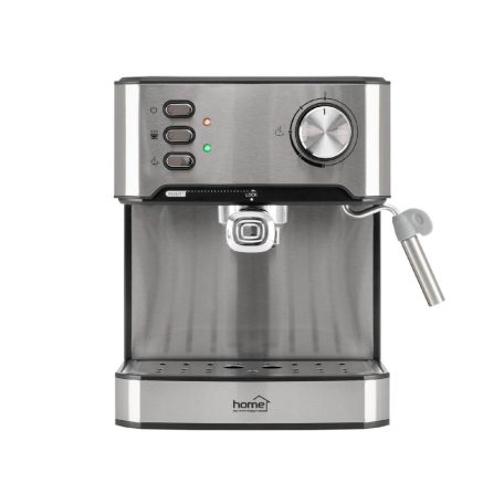 HOME HGPR15 presszókávé főző, 15bar, inox, tejhabosítás, elektronikus vezérlés, automatikus kikapcsolás