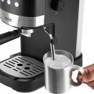 HOME HGPR16 presszókávé főző, 15bar, tejhabosítás, elektronikus vezérlés, csészemelegítő, automatikus kikapcsolás