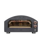 HOME HGPZ02 elektromos pizzakemence, 2000W, max. 380 °C, IPX4 védelem, 33x33 cm sütési felület, 1,5 cm-es Cordierite pizzakő, rozsdamentes ajtó