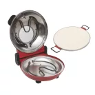 HOME HGPZ30 elektromos pizzasütő, 1200W, max. 430 °C, mechanikus hőmérő, pizzakő, duplafalú ablak, alsó/felső sütés