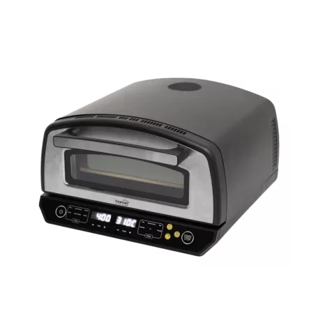 HOME HGPZ450 elektromos pizzasütő, max. 2000 W, max. 450 °C, LED kijelző, érintőgomb, fém ház, multifunkciós