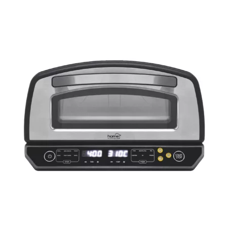 HOME HGPZ450 elektromos pizzasütő, max. 2000 W, max. 450 °C, LED kijelző, érintőgomb, fém ház, multifunkciós