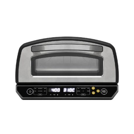 HOME HGPZ450 elektromos pizzasütő, max. 2000 W, max. 450 °C, LED kijelző, érintőgomb, fém ház, multifunkciós