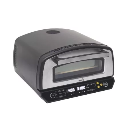 HOME HGPZ450 elektromos pizzasütő, max. 2000 W, max. 450 °C, LED kijelző, érintőgomb, fém ház, multifunkciós