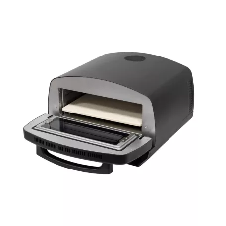 HOME HGPZ450 elektromos pizzasütő, max. 2000 W, max. 450 °C, LED kijelző, érintőgomb, fém ház, multifunkciós