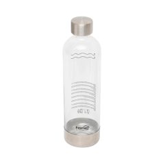   Home HGSZG1000P vizes palack, HGSZG1000 szódagéphez, BPA mentes, PET műanyag, rozsdamentes acél fedő és talp, 1 L, 850 ml szénsavasítható