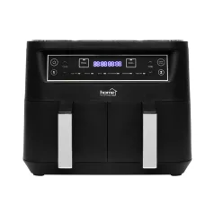   Home HG AF 24 air fryer, forrólevegős fritőz, 2 X 3,8 literes, 6-féle üzemmód, 2460 W, MEAL funkció, DUAL funkció, fekete