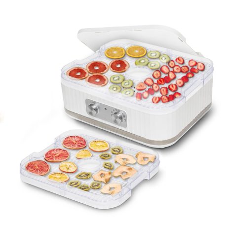 Home HG ASZ 5 aszaló, 35-70°C között állítható hőmérséklet, 5 tálca, töltőtömeg 3,5 kg, 400 W, fehér