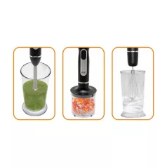   Home HG BMS 64 botmixerszett, teljesítmény 600 W, 2 sebességfokozat, rozsdamentes kések,