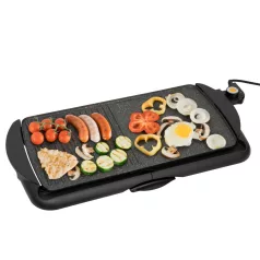   Home HG GR 03 asztali grill, teljesítmény 2000 W, tapadásmentes felület, zsírgyűjtő fiók
