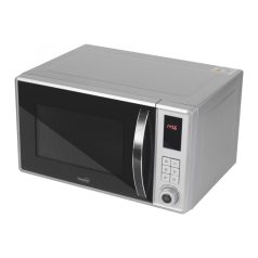   Home HG MH 23 GR mikrohullámú sütő grill funkcióval, digitális, 800 W, 23 literes, gyerekzár, szürke