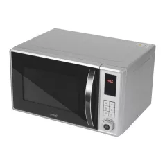   Home HG MH 23 GR mikrohullámú sütő grill funkcióval, digitális, 800 W, 23 literes, gyerekzár, szürke